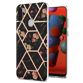 Pudotuksenkestävä ohut marmorisuunnittelu IML IMD Galvanoitu pehmeä TPU-puhelinkotelo Samsung Galaxy M11 / A11:lle (EU-versio)