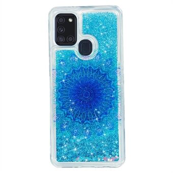Glitter Powder -kohokuvioinen Quicksand TPU -kotelo Samsung Galaxy A21s:lle