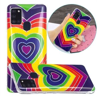 Marmorikuviotulostus IMD Design TPU -kuori Samsung Galaxy A21s:lle