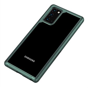 Defense Armor -sarjan puhelinkuori Samsung Galaxy Note20 / Note20 5G:lle, kirkas PC + TPU kaksikerroksinen iskunkestävä kansi