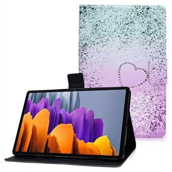 Samsung Galaxy Tab S7 T870/Galaxy Tab S8 X700 X706 -mallin anti-drop-kuvioitu nahkainen tablettikotelo suojaava kansi