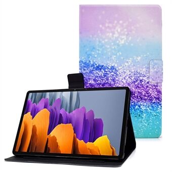 Samsung Galaxy Tab S7 T870/Galaxy Tab S8 X700 X706 -laitteelle sopiva tippumista estävä kuviolla painettu nahkainen suojakotelo tabletille.