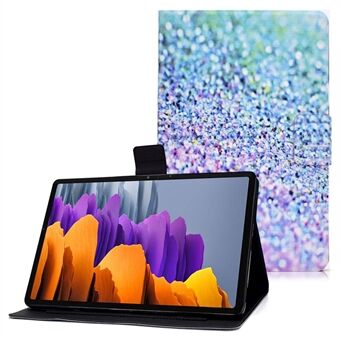 Samsung Galaxy Tab S7 T870 / Galaxy Tab S8 X700 X706 -tippumisenkestävä kuviotulostettu nahkainen tablettisuojus  - Monivärinen