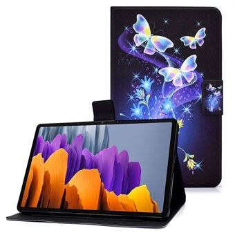 Samsung Galaxy Tab S7 T870 / Galaxy Tab S8 X700 X706 - Anti-drop -kuvioitu nahkainen tablettitasku suojaava kansipussi