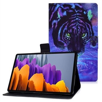 Samsung Galaxy Tab S7 T870 / Galaxy Tab S8 X700 X706 - Anti-drop kuvioitu nahka tabletin suojakotelo