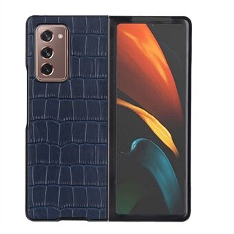 Krokotiilin iho aitoa nahkaa, kova muovikotelo Samsung Galaxy Z Fold2 5G: lle