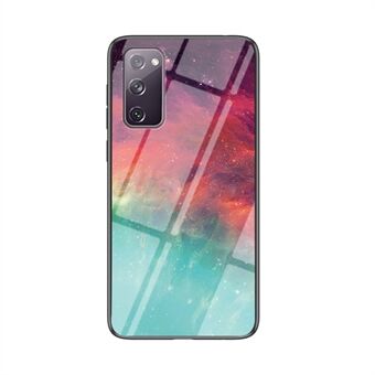 Starry Sky Pattern Tempered Glass + PC + TPU Combo -kotelo Samsung Galaxy S20 FE 5G/Fan Edition 5G/S20 FE/Fan Edition/S20 Lite/S20 FE 2022:lle