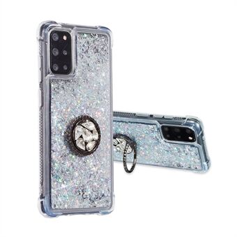 Samsung Galaxy S20 FE/S20 Fan Edition/S20 FE 5G/S20 Fan Edition 5G/S20 Lite/S20 FE 2022 Glitter Powder Quicksand TPU Cover Kickstand -kotelo