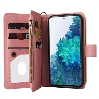 Samsung Galaxy S20 FE 2022/S20 FE 4G/S20 FE 5G/S20 Lite KT Monitoiminen Series-2 Monipuolinen suojaus Useita korttipaikkoja Folio Flip puhelinkotelo vetoketjutaskulla ja Stand