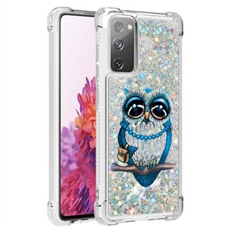 Quicksand Moving Bling Glitter Pattern Printing Kirkas pehmeä TPU-puhelinkotelo Samsung Galaxy S20 FE 2022/S20 FE/S20 FE 5G/S20 Lite