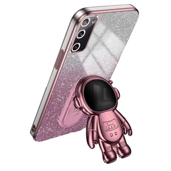 Samsung Galaxy S20 FE 2022 / S20 Lite / S20 FE 5G / S20 FE Astronaut Kickstand -puhelinkotelo, PC+TPU-suojus