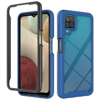 Iskunkestävä kirkas PC + TPU-hybridisuojakotelo Samsung Galaxy A12 -kuorelle