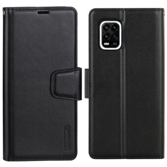 HANMAN Mill -sarja Samsung Galaxy A12 PU-nahkaiselle lompakolle Flip Cover Magneettisesti suljettava Stand Folio puhelinkotelo