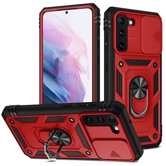 Kickstand 3-in-1 TPU-suojakuori Iskunkestävä PC-kuori kameran liukusäätimellä Samsung Galaxy S21 5G / 4G