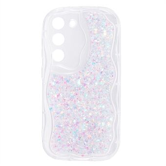 JTW-sarja Samsung Galaxy S21 5G / 4G -kotelolle Epoxy Sequins -puhelin TPU-suojus