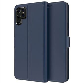 Samsung Galaxy S21 Ultra 5G TPU+PU-nahkaiselle kulumista estävälle puhelinkotelolle korttiteline Design Magneettinen kansi Stand