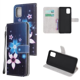 Cross Texture Pattern Printing Lompakon nahkakotelo Galaxy A32 5G / M32 5G