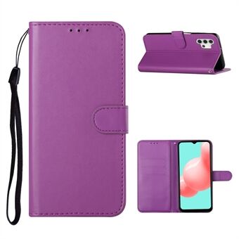 Stand Lompakko Design Pelkkä nahka Suojakuori Magneettisesti Suljettava Flip Case Samsung Galaxy A32 5G / M32 5G