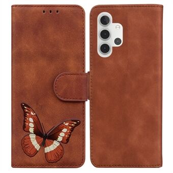 Ihoa koskettava Big Butterfly Printing Iskunkestävä PU-nahkainen lompakkojalusta matkapuhelimen Stand Samsung Galaxy A32 5G:lle