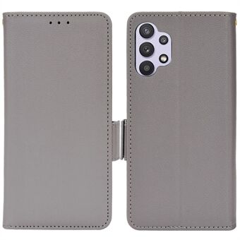 PU-nahkainen puhelinkuori, kaksinkertainen magneettilukko Litchi Texture Stand Lompakon suojakotelo Samsung Galaxy A32 5G / M32 5G