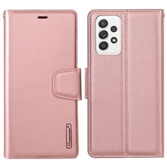 HANMAN Mill -sarja Samsung Galaxy A32 5G / M32 5G PU Nahka Folio Flip Phone Case Stand Lompakon sisäinen TPU puhelimen kansi