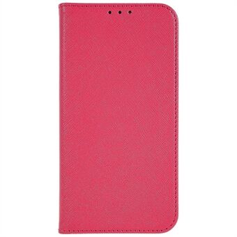 Samsung Galaxy A32 5G / M32 5G Scratch PU Nahka Cross Texture Flip Stand suojus Magneettinen Automaattisesti sulkeutuva Matkapuhelimen kuori