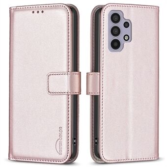 BINFEN COLOR BF17 Samsung Galaxy A32 5G / M32 5G -puhelimen suojus PU-nahkainen Stand