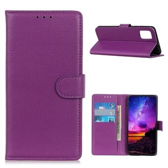 Samsung Galaxy A52 4G/5G / A52s 5G puhelinkuorelle Classic Litchi Texture Wallet Nahkainen puhelimen suoja