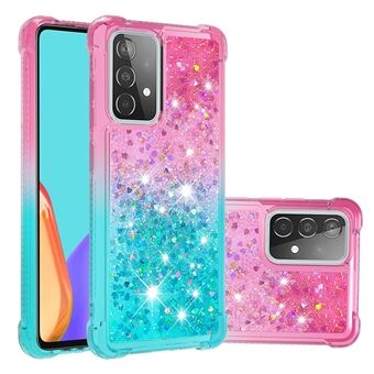 Scratch Gradient Glitter Quicksand TPU -puhelimen kotelo Samsung Galaxy A52 4G/5G / A52s 5G