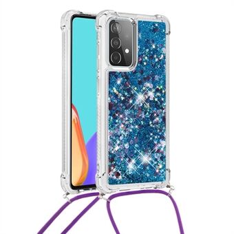 TPU Quicksand Design -puhelimen suojakuori ripustushihnalla Samsung Galaxy A52 4G/5G / A52s 5G