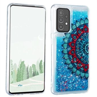 Tyylikäs kuviotulostus Shiny jauhe Quicksand TPU-kotelo Samsung Galaxy A52 4G/5G / A52s 5G