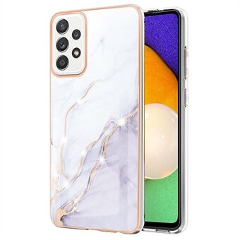 Marble Fashion Pattern IMD Pehmeä TPU:lla Edge , putoamisen estävä iskunkestävä suojakotelo Samsung Galaxy A52 5G / A52 4G / A52s 5G