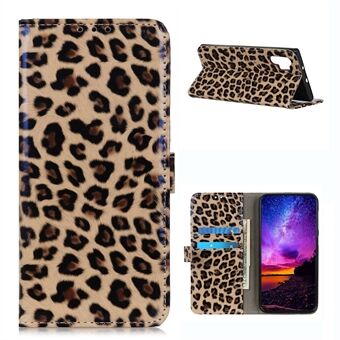 Leopard Texture Stand lompakkokotelo Samsung Galaxy A32 4G:lle (EU-versio)