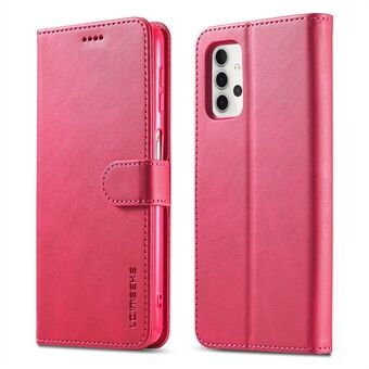 Stand Folio Flip Leather Shell -puhelimen suojakuori Samsung Galaxy A32 4G:lle (EU-versio) lompakkoteline-ominaisuuksilla