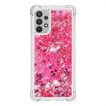 Kelluvat Quicksand Glitter Sequins TPU-matkapuhelimen suojakotelo Samsung Galaxy A32 4G:lle (EU-versio)