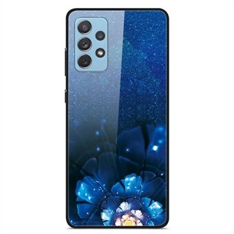 Samsung Galaxy A32 4G (EU-versio) -kuviotulostus Design Puhelinkotelo Kova PC Karkaistu lasi Takaosa + Pehmeä TPU Iskunvaimennussuoja