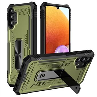 Kickstand puhelinkotelo Samsung Galaxy A32 4G (EU-versio) Iskunkestävä TPU + PC-puhelimen kansi