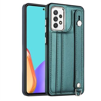 Samsung Galaxy A32 4G (EU-versio) puhelinkuorelle YB Nahkapinnoite Series-5 korttipidike Kickstand TPU-suojus