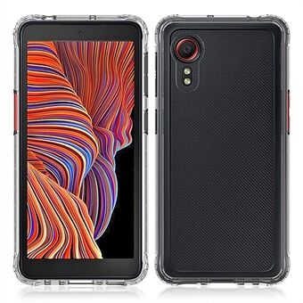 Läpinäkyvä Scratch akryyli + TPU Taka Hybridi-puhelimen kotelo Samsung Galaxy Xcover 5:lle