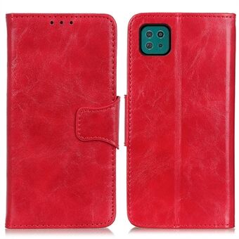 Stand Crazy Horse Texture Split Leather Puhelinkuori Kuori Samsung Galaxy A22 5G:lle (EU-versio)