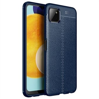 Joustava TPU Litchi Texture -matkapuhelimen takakuori Samsung Galaxy A22 5G:lle (EU-versio)