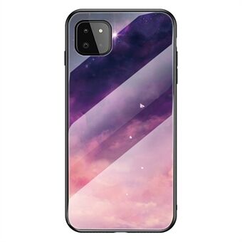 Hyvin suojattu Starry Scratch karkaistu lasi puhelimen hybridikotelon suojus Samsung Galaxy A22 5G:lle (EU-versio)