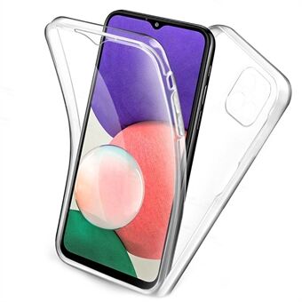 Irrotettava 2-in-1 kirkas TPU+PET+akryylihybridikotelo puhelimen suojakuori Samsung Galaxy A22 5G:lle (EU-versio)