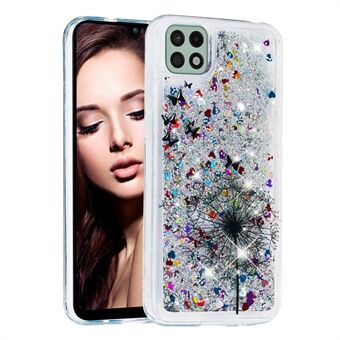 Scratch puhelimen takakuori Glitter Quicksand TPU kuviotulostus puhelimen kuori Samsung Galaxy A22 5G (EU-versio)