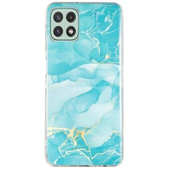 Samsung Galaxy A22 5G (EU-versio) Soft TPU -puhelimen takakuori IMD Marble Pattern -suojakotelo