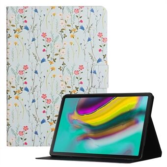 Flora-kuvioitu suojaava nahkasuojakotelo Samsung Galaxy Tab A7 Lite 8.7 T220 / Stand