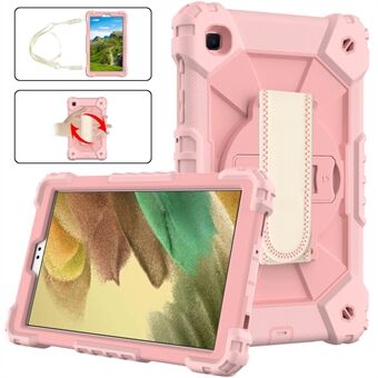 Samsung Galaxy Tab A7 Lite 8,7 tuuman T225/T220 (2021) Tablet Case Käsihihna Kickstand PC + TPU + silikonikontrastivärinen suojakuori