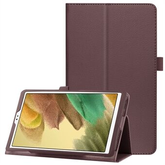 Kevyt Slim Litchi Texture PU-nahkainen folio- Stand Samsung Galaxy Tab A7 Lite 8,7 tuumalle