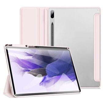 DUX DUCIS TOBY -sarja Samsung Galaxy Tab S7 Plus/S8 Plus/S7 FE kolminkertainen Stand PU-nahkainen putoamisen estävä tablettikotelo