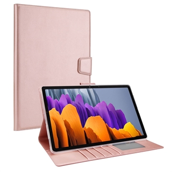 HANMAN Mill -sarja Samsung Galaxy Tab S7 Plus T970 / S7 FE T730 / S8+ X800 Scratch tablettikotelo PU-nahkainen taitettava Stand lompakkokotelo